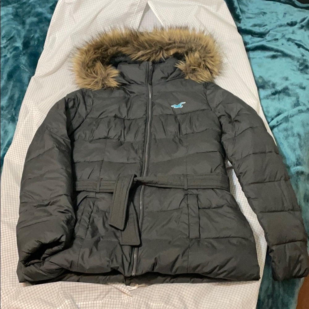 Hollister Long-Line Puffer Jacket